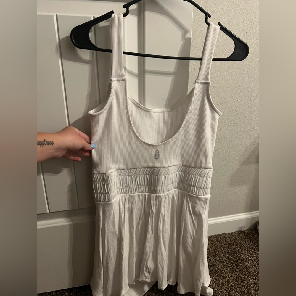 free people romper with built in shorts!